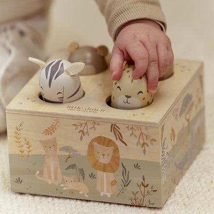 Little Dutch Wooden Pop-up Toy - Safari Friends