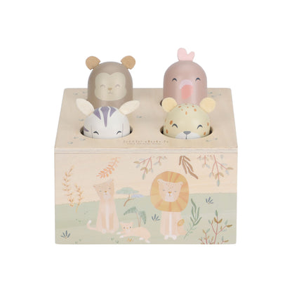 Little Dutch Wooden Pop-up Toy - Safari Friends
