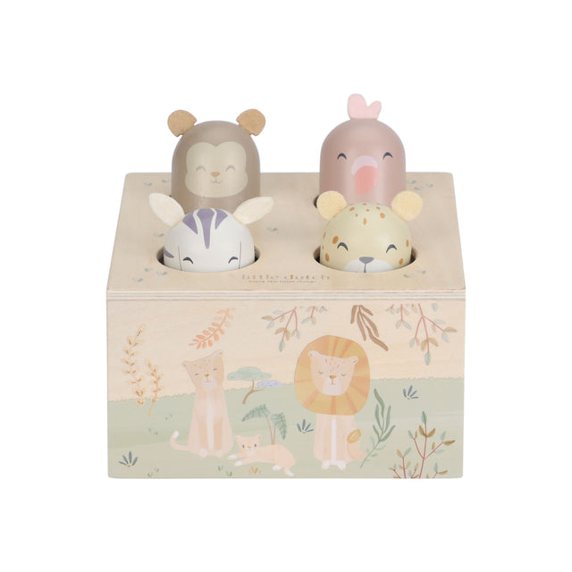 Little Dutch Wooden Pop-up Toy - Safari Friends