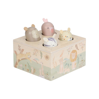 Little Dutch Wooden Pop-up Toy - Safari Friends