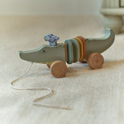 Little Dutch Wooden Pull Animal - Safari Friends