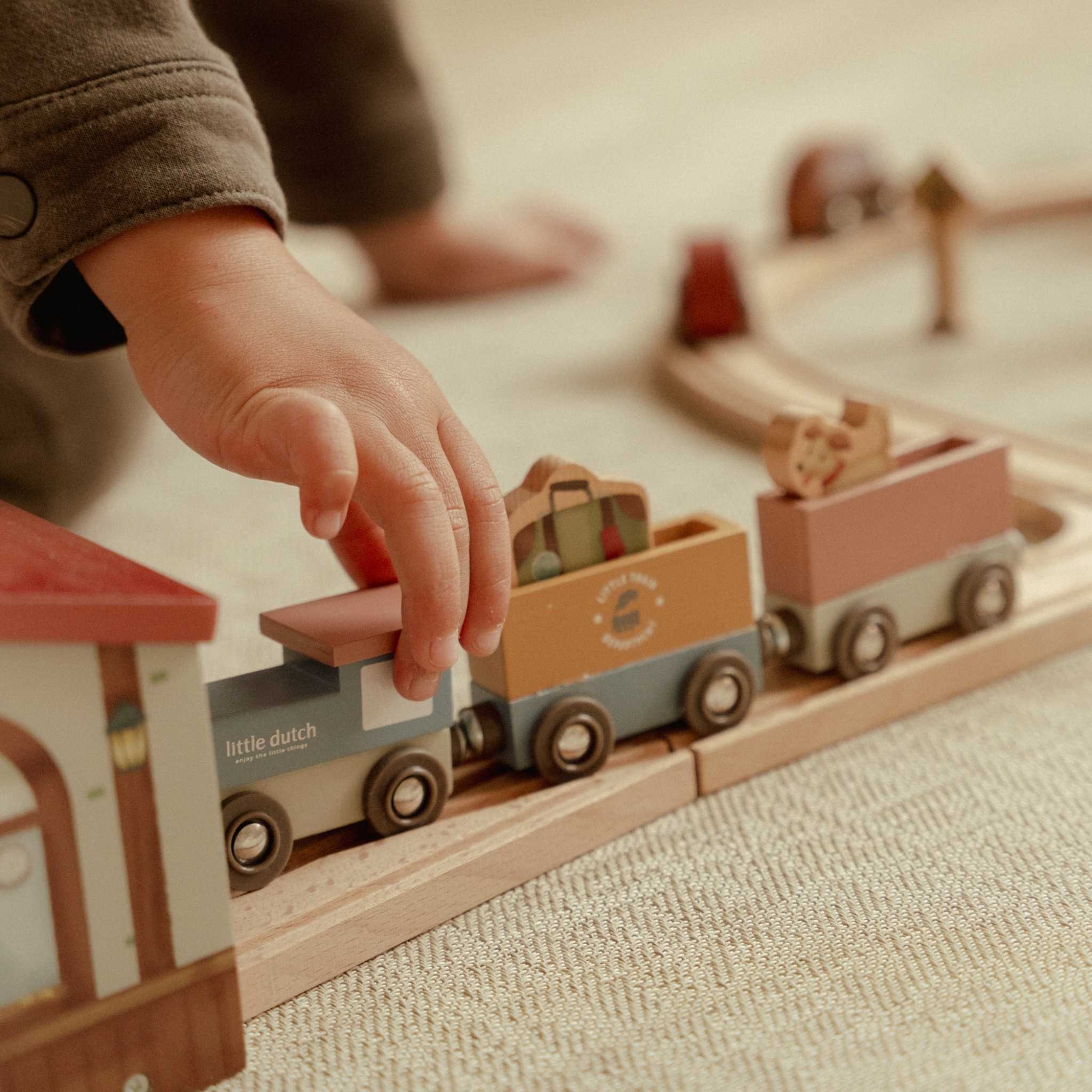 Little Dutch Wooden Train Track Set XL | Scandiborn