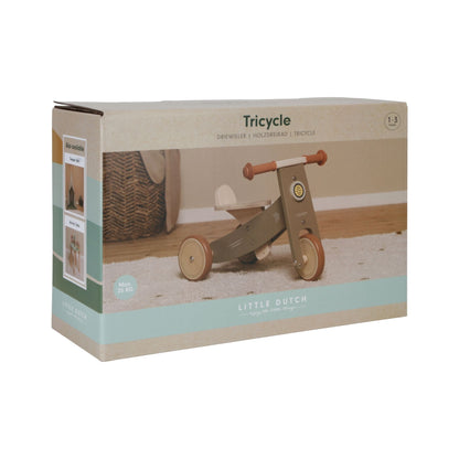 Little Dutch Wooden Trike - Olive