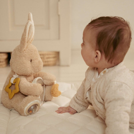 Little Dutch Activity Cuddle Toy - Baby Bunny