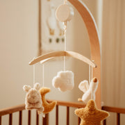 Little Dutch Wooden Musical Cot Mobile - Newborn Naturals