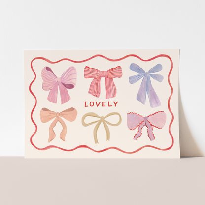 Kid of the Village Lovely Bows Fine Art Print