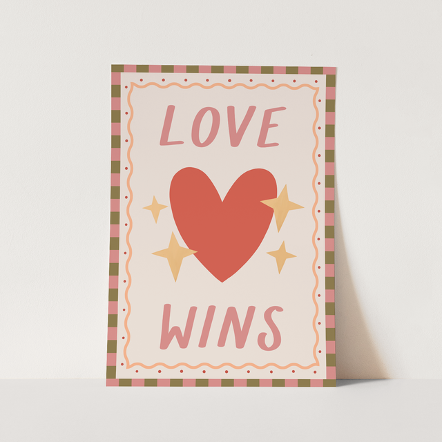 Kid of the Village Love Wins Fine Art Print