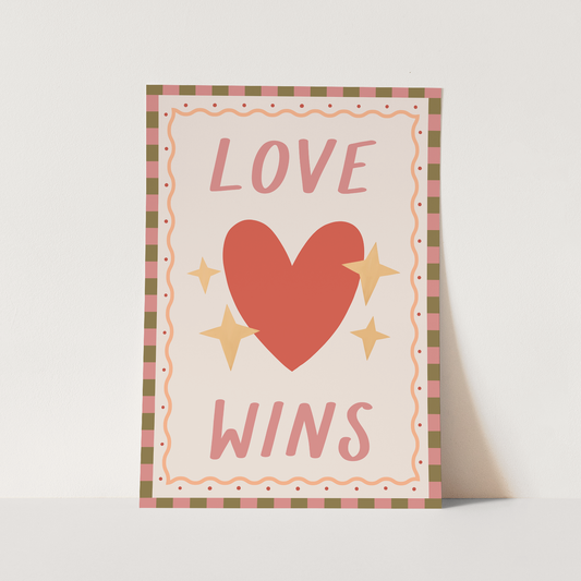 Kid Of The Village Love Wins Fine Art Print