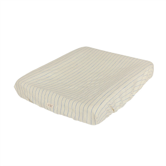 OYOY Changing Pad Cover - Optic Blue