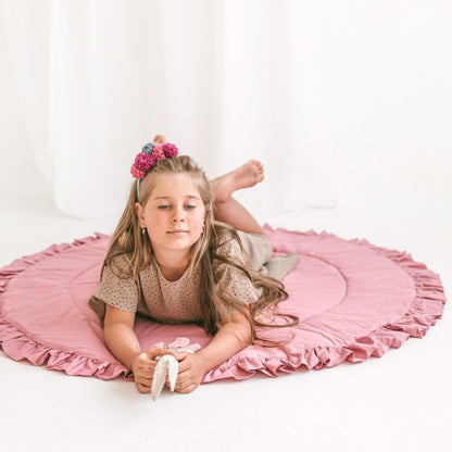 MiniCamp Ruffle Playmat - Rose