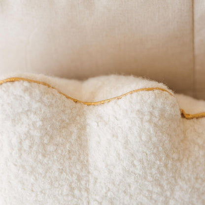 MiniCamp Boucle Seashell Cushion - Ecru