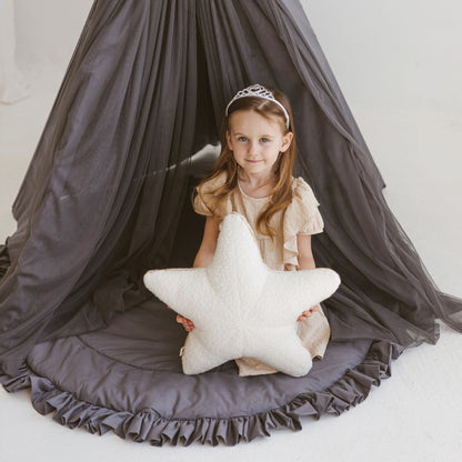 MiniCamp Boucle Starfish Cushion - Ecru