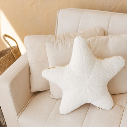 MiniCamp Boucle Starfish Cushion - Ecru