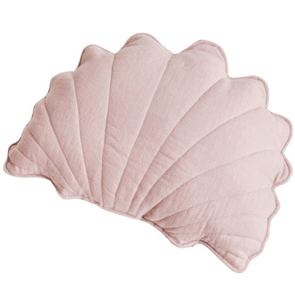 MiniCamp Linen Seashell Cushion - Pink