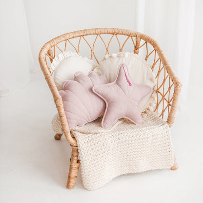 MiniCamp Linen Starfish Cushion - Pink