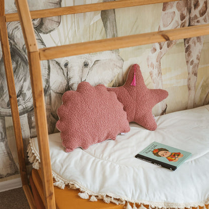 MiniCamp Boucle Starfish Cushion - Rose