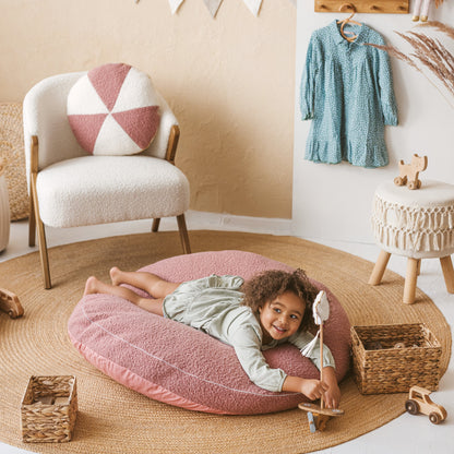 MiniCamp Boucle Floor Cushion - Rose