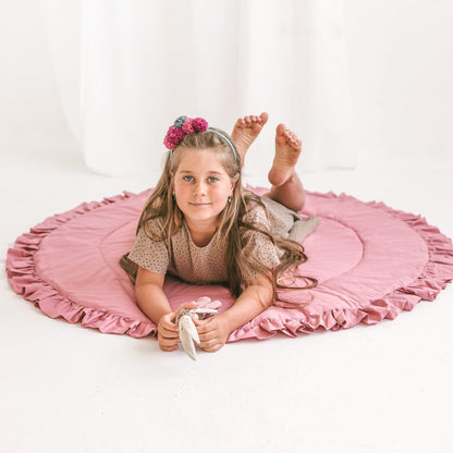 MiniCamp Ruffle Playmat - Rose