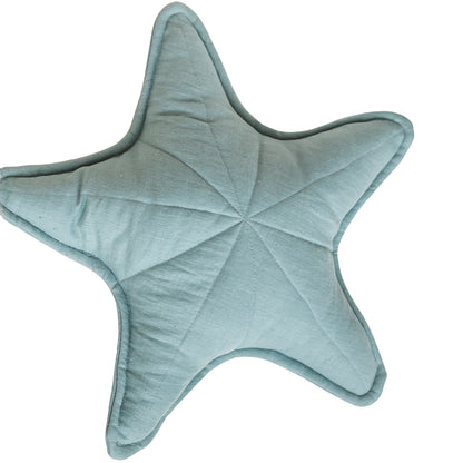 Minicamp Linen Starfish Cushion - Mint
