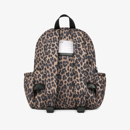 Tiba + Marl Mini Elwood Kids Backpack 2.0 - Brown Tonal Leopard Print