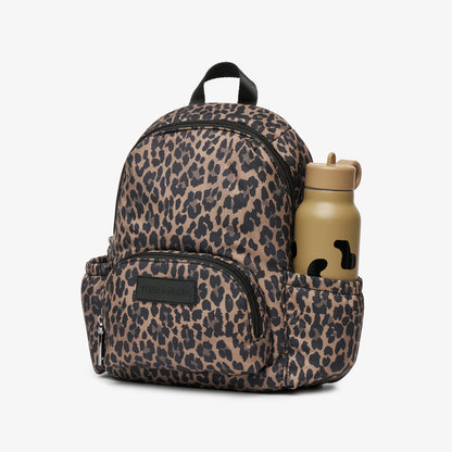 Tiba + Marl Mini Elwood Kids Backpack 2.0 - Brown Tonal Leopard Print