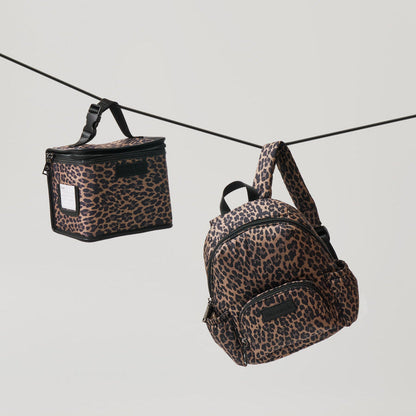 Tiba + Marl Mini Elwood Kids Backpack 2.0 - Brown Tonal Leopard Print