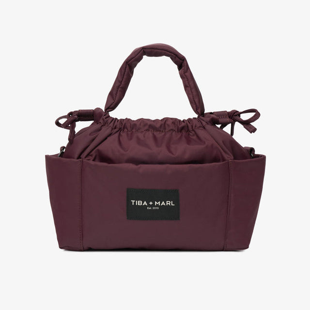 Tiba + Marl Mini Luna Drawstring Stroller Bag - Burgundy