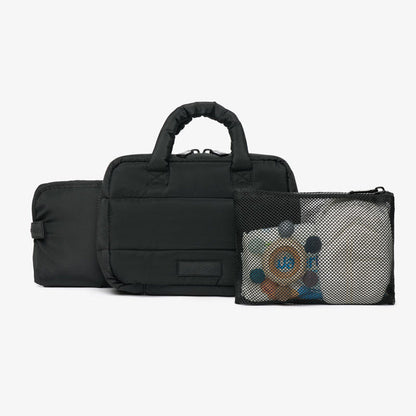 Tiba + Marl Puffy Changing Grab Bag - Black