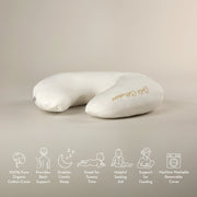 CuddleCo Mother&Baby Organic Cotton Feeding and Infant Support Pillow