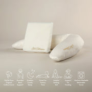 CuddleCo Mother&Baby Organic Cotton Support Pillow and Wedge Set