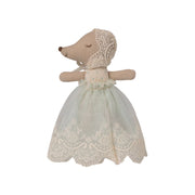 Maileg Baby Mouse in Gown - Mint