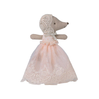 Maileg Baby Mouse in Gown - Powder