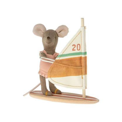 Maileg Beach Surfer Mouse - Little Sister