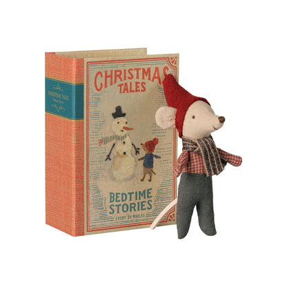 Maileg Christmas Baby Mouse In Book