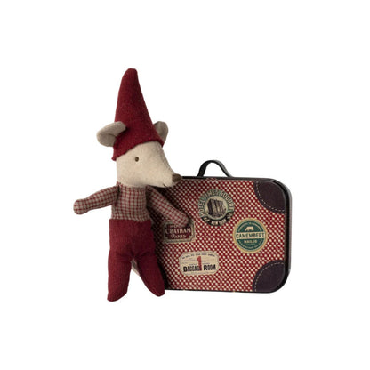 Maileg Christmas Baby Mouse in Suitcase