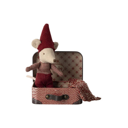 Maileg Christmas Baby Mouse in Suitcase
