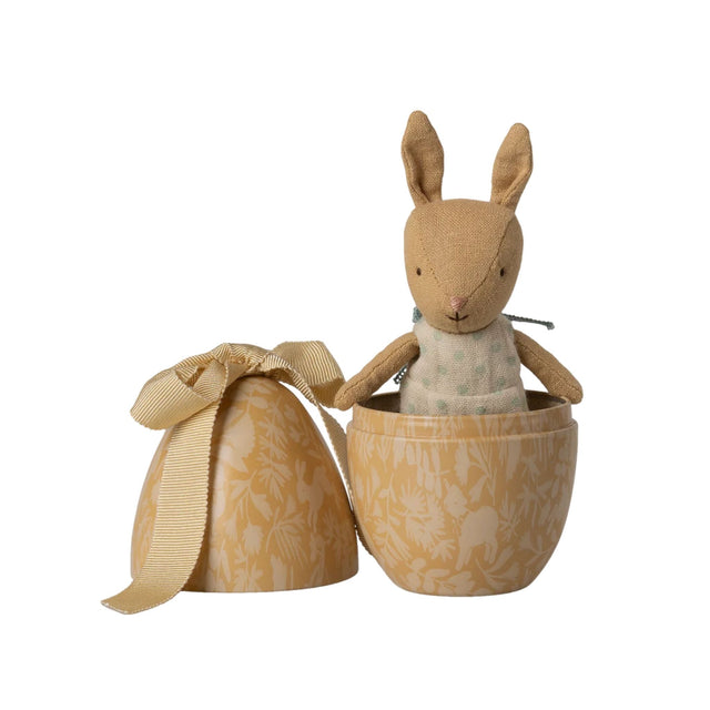 Maileg Easter Egg Micro Rabbit Small - Cream Yellow