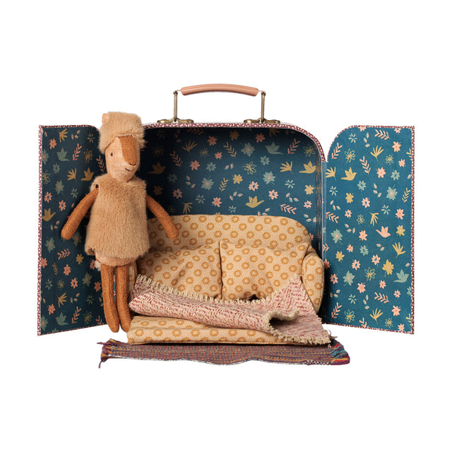 Maileg Little Sister Reindeer In Suitcase
