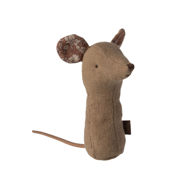 Maileg Lullaby Friends Mouse Rattle - Light Umber