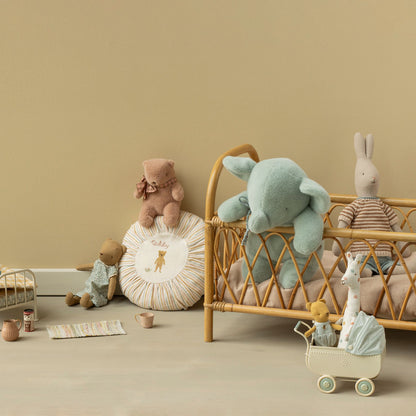 Maileg Medium Elephant Plush - Soft Mint