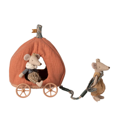 Maileg Mouse Pumpkin Carriage