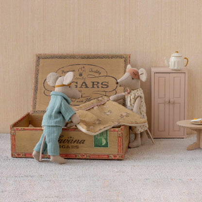 Maileg Mum & Dad Mice In Cigarbox