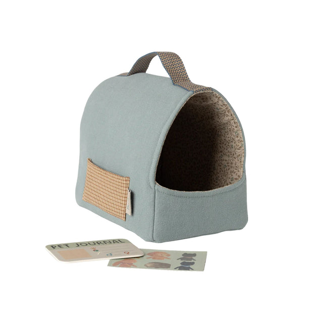 Maileg Pet Carrier - Dusty Blue