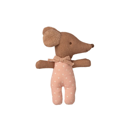 Maileg Sleep Wakey Baby Mouse In Matchbox - Rose
