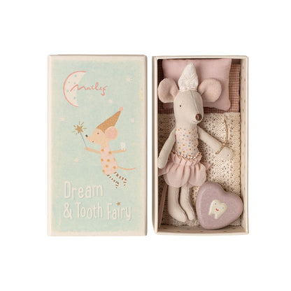 Maileg Tooth Fairy Mouse Little Sister In Matchbox