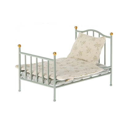 Maileg Vintage Mouse Single Bed - Mint