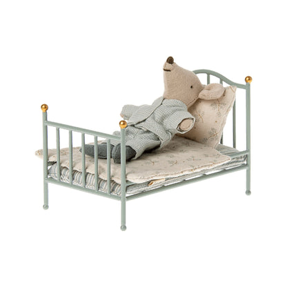 Maileg Vintage Mouse Single Bed - Mint