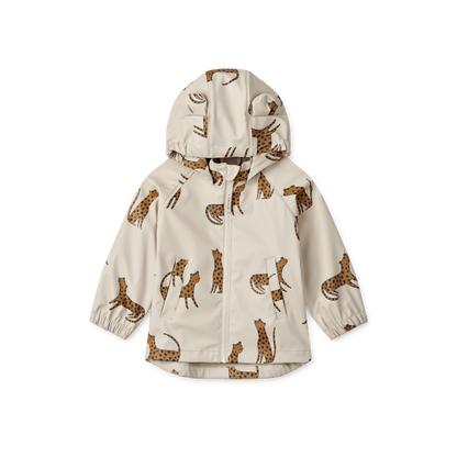 Liewood Melodi Rain Jacket - Leopard / Sandy