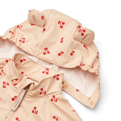 Liewood Melodi Rain Jacket - Cherries / Apple blossom