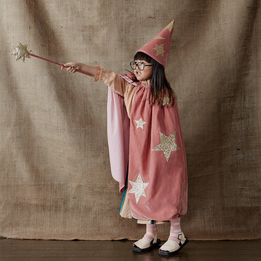 Meri Meri Pink Velvet Wizard Costume